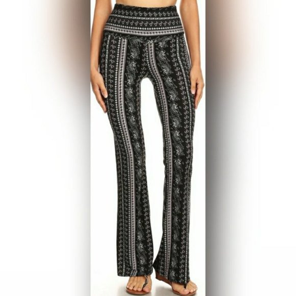 Butter Soft Vertical Paisley Waisted Bell - Picture 3 of 5